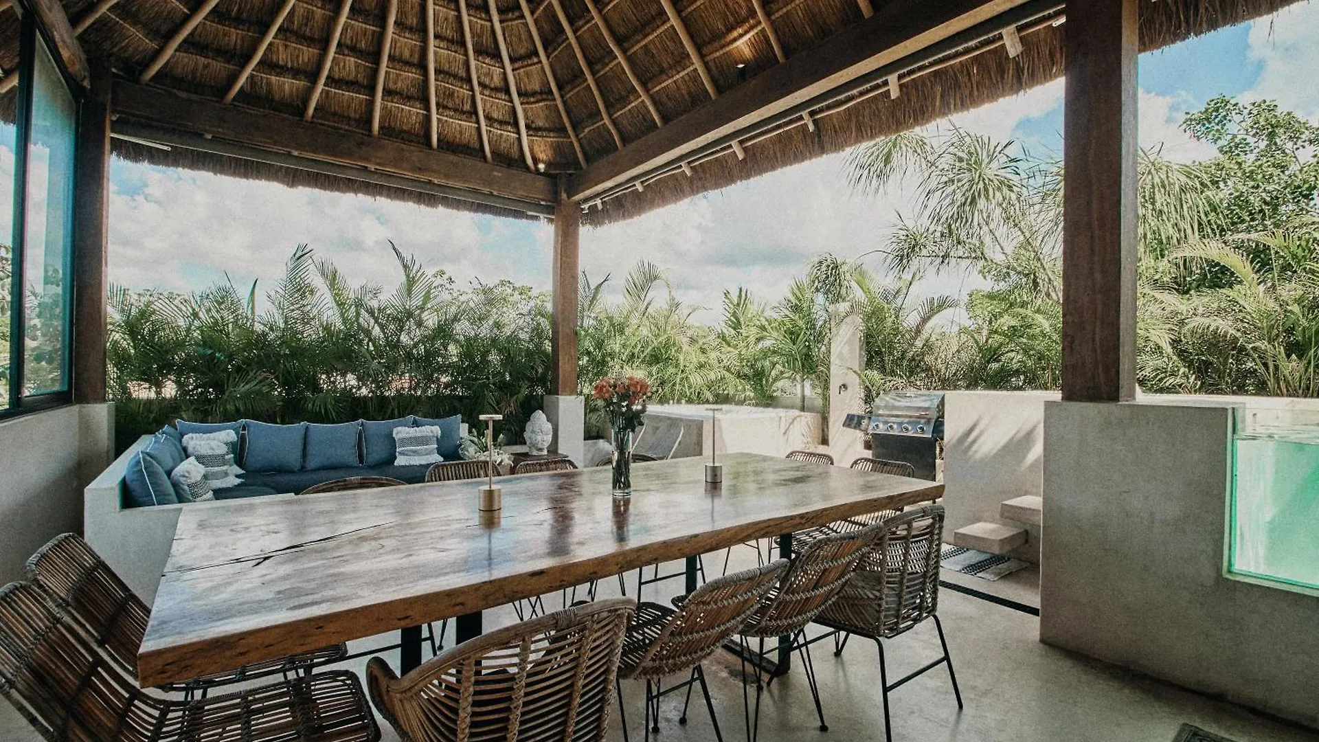Yax'Na House Luxury 240M2 - 12 Persons - 6 Rooms - 2 Swimming Pool - 3 Jacuzzis Tulum Villa